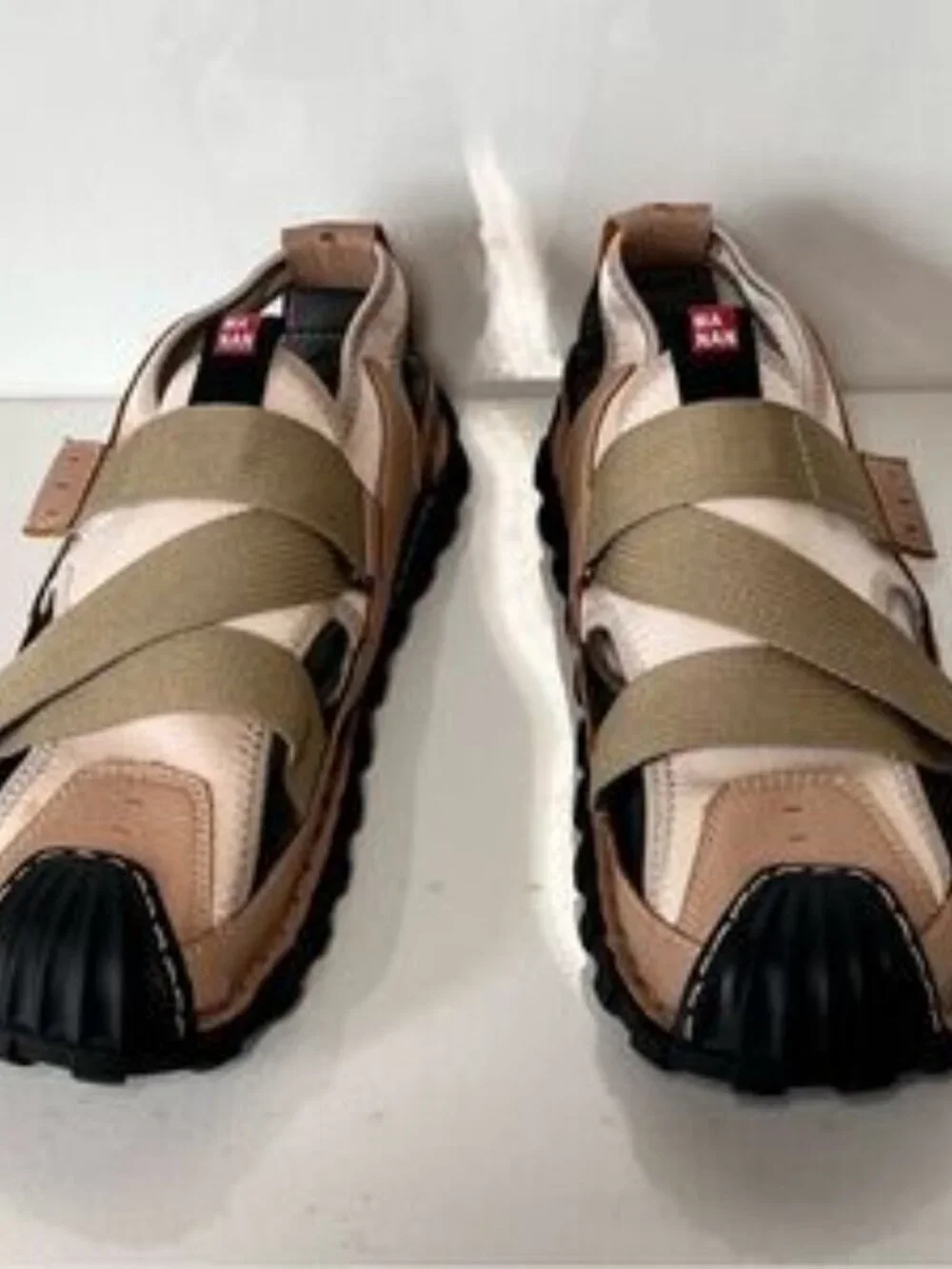 Dacomfy Mens Closed Toe Leather Sandals